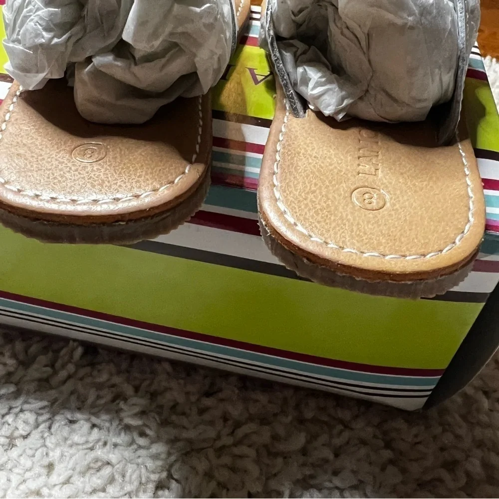 GIRLS L’AMOUR SLIDE ON SANDALS SIZE 8